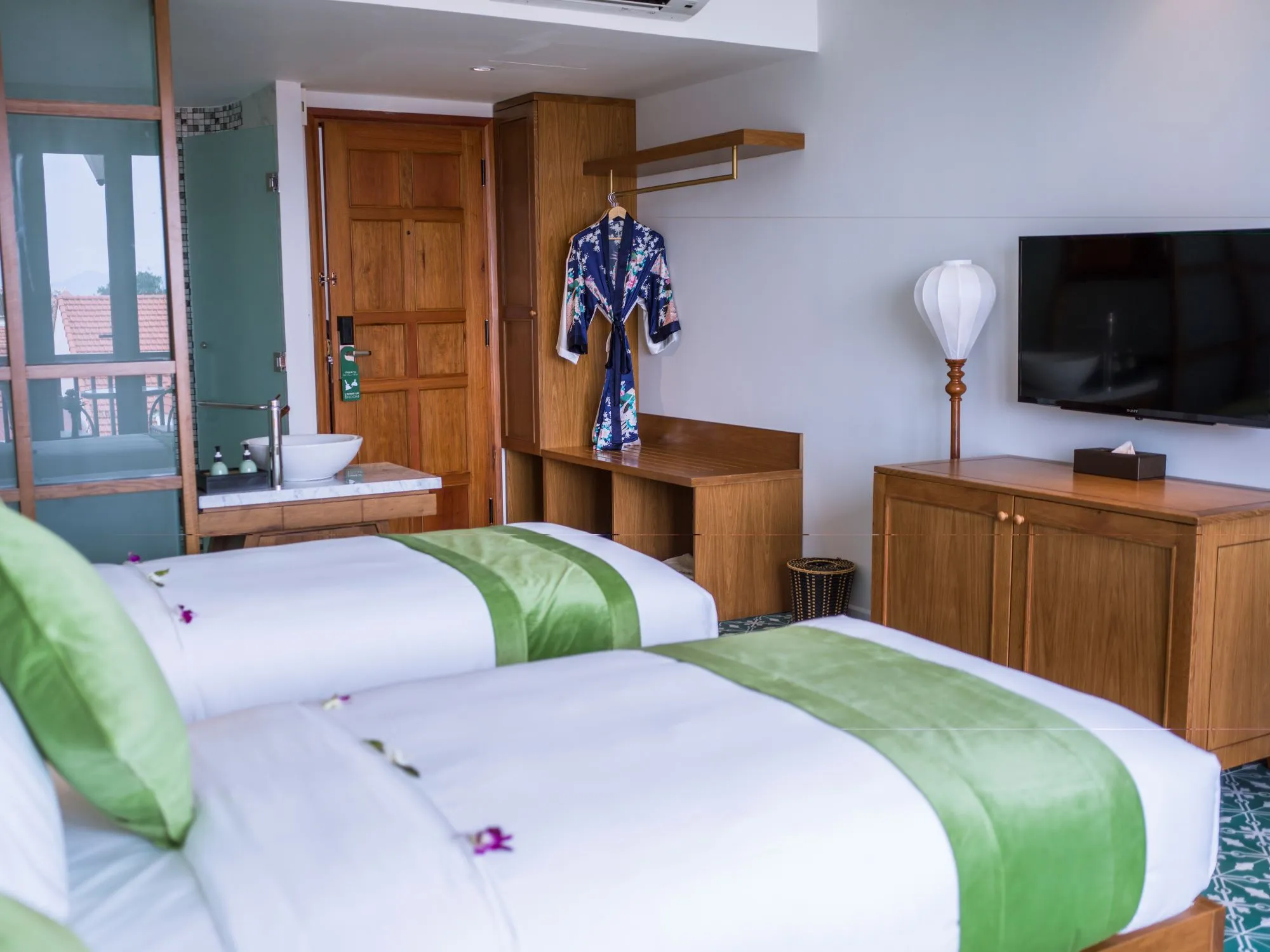 Doppelbettzimmer im Vinh Hung Old Town Hotel
